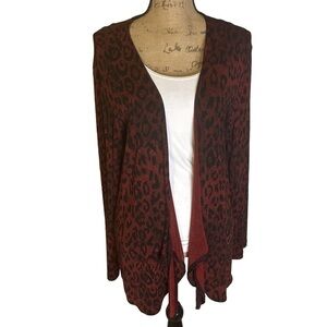 Chicos cardigan size 3 XL animal print